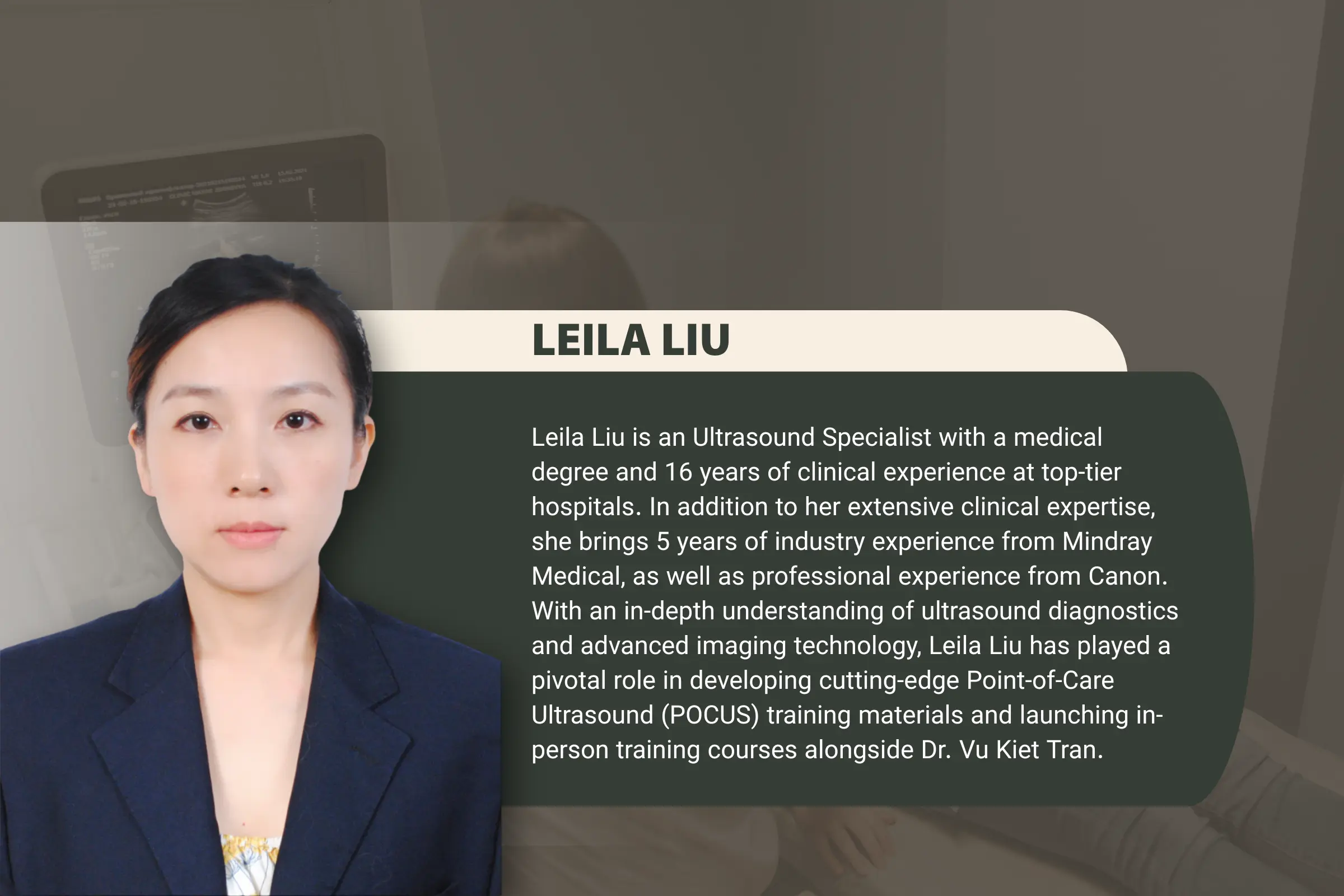 Leila Liu Ultrasound Specialist canada
